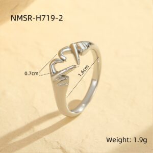 Nmsr-h719-2 steel color small ring / One size fits all