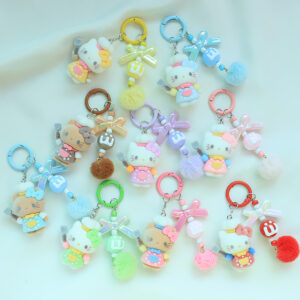 O1CN01PEKFDd1GyzCOENQCG_2209920692-0-cib Wholesale Flocked Cute Cat Keychain OLY Exclusive