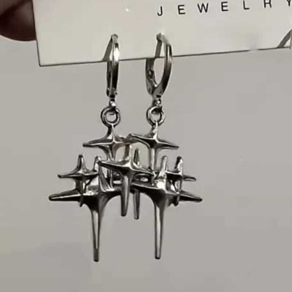 Wholesale Gothic liquid heart-shaped pendant earrings