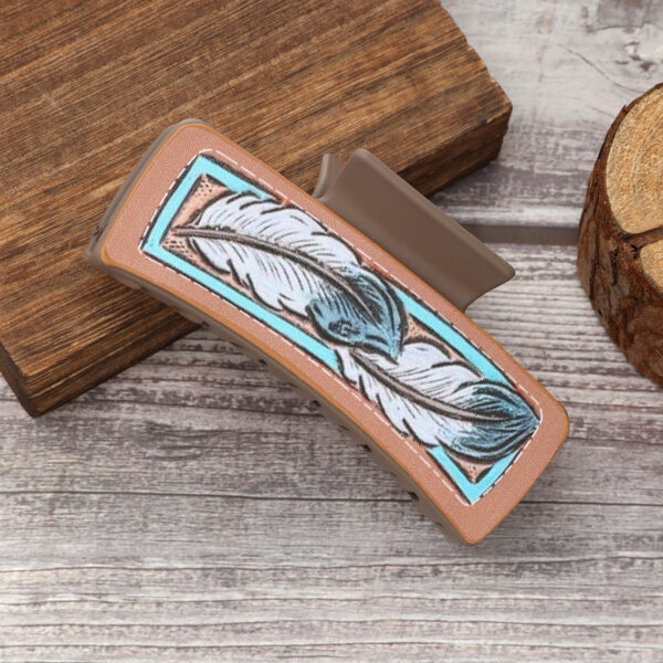 O1CN01PIkHtv1cwcX04vfYi_2217726053665-0-cib Wholesale Cactus Feather Flower Pattern Printing Shark Clip Hair Clips