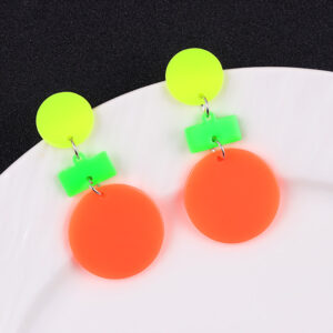 Tricolor Fluorescent Yellow - Small Round