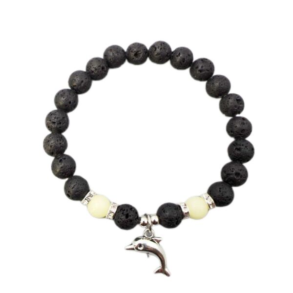 Wholesale Agate Luminous Jewelry Volcanic Volcanic Stone Bracelet