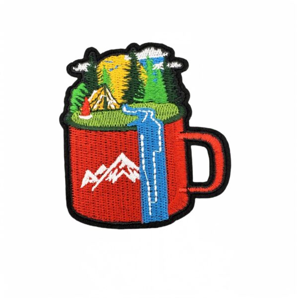 Wholesale Cartoon Outdoor Scenery Embroidery Cloth DIY Stickers