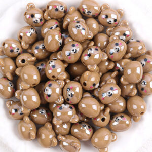 08 # 5 bear heads / Sold by pack 5 pieces/pack