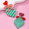Wholesale Love Bow Valentine's Day Acrylic Earrings