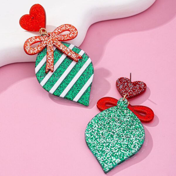 Wholesale Love Bow Valentine's Day Acrylic Earrings