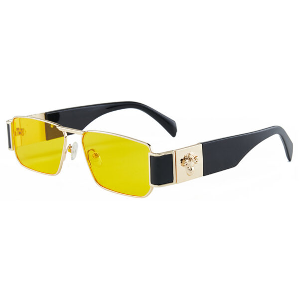 Wholesale fashion men's and women's small-frame sunglasses gradient wide-leg glasses