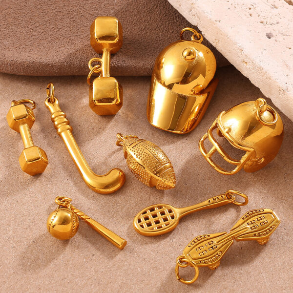 Wholesale Gold sports style retro necklace pendant accessory