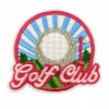 Wholesale Cartoon Sports Golf Pink Series Embroidery DIY Patches