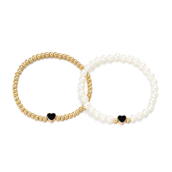 Wholesale Love Pearl Double layer Bracelet
