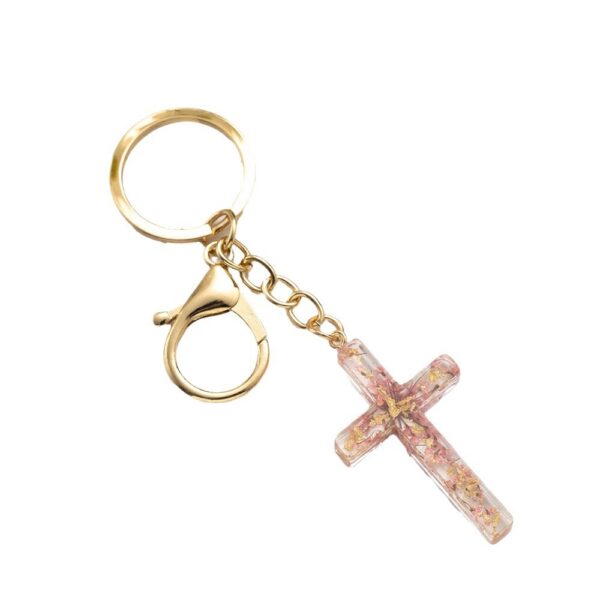 O1CN01PUZNEv2FWIt7V6cOj_2217187058887-0-cib Wholesale Flower Cross Keychain