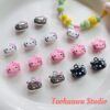 Wholesale Cute kitty kitty alloy multi-color soft sister pendant diy handmade accessories mobile phone chain necklace accessories material