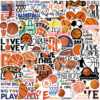 Wholesale 50pcs Basketball Alphabet Series Waterproof Vinyl Stickers