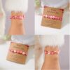 Wholesale Valentine's Day Envelope Love Crystal Soft Pottery Cardboard Bracelet