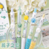 Wholesale Colorful flowers press neutral pen