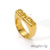 O1CN01PYokD71aXJYYzKRzu_2213091103339-0-cib Wholesale Gold silver English letter stainless steel ring