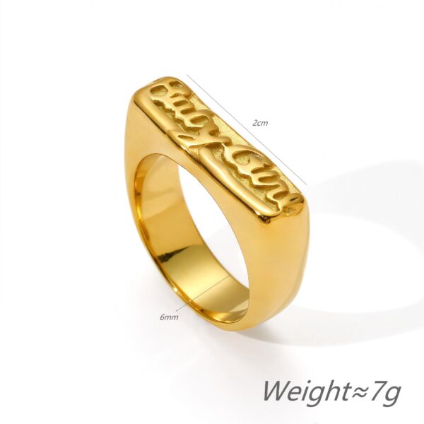 O1CN01PYokD71aXJYYzKRzu_2213091103339-0-cib Wholesale Gold silver English letter stainless steel ring