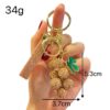 Wholesale Full diamond 3D grape cluster keychain