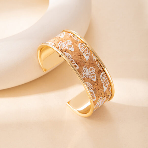 Wholesale Graffiti Cartoon Wide Edge Open Bracelet