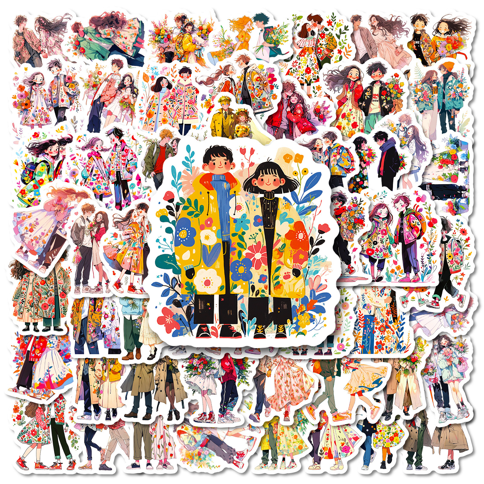 Wholesale 56 Literary and Artistic Cartoon Cole Graiti Stickers