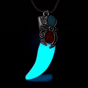 Ancient silver blue green light