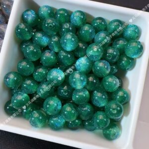 8mm hole 2.0mm green / Starry sky cat eyes