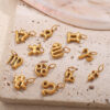 Wholesale Stainless steel twelve zodiac necklace pendant accessories