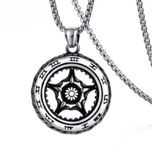 Tire + stainless steel chain