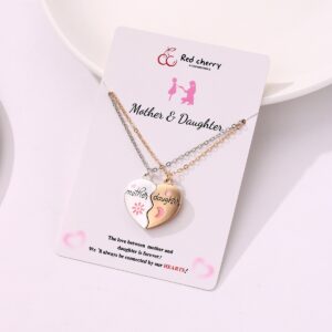 Wholesale Mother's Day Parent Child Alloy Drip Oil Necklace