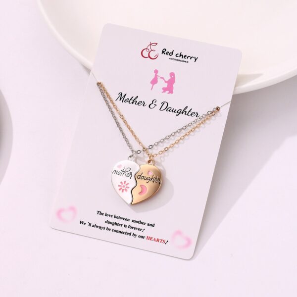 O1CN01PfIC4U1pousuYfRfb_2215810435408-0-cib Wholesale Mother's Day Parent Child Alloy Drip Oil Necklace