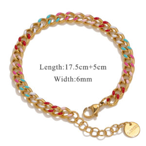 Grinding chain 6mm-gold