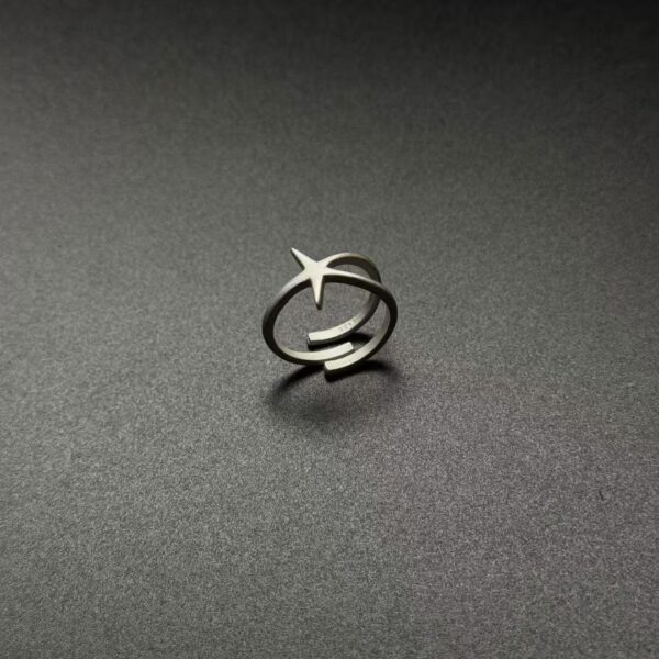 Wholesale Silver Star Opening Alloy Ring
