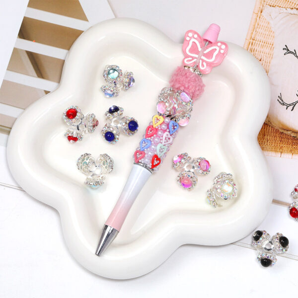 Wholesale 10pcs Mermaid pearl claw setting alloy large hole beads