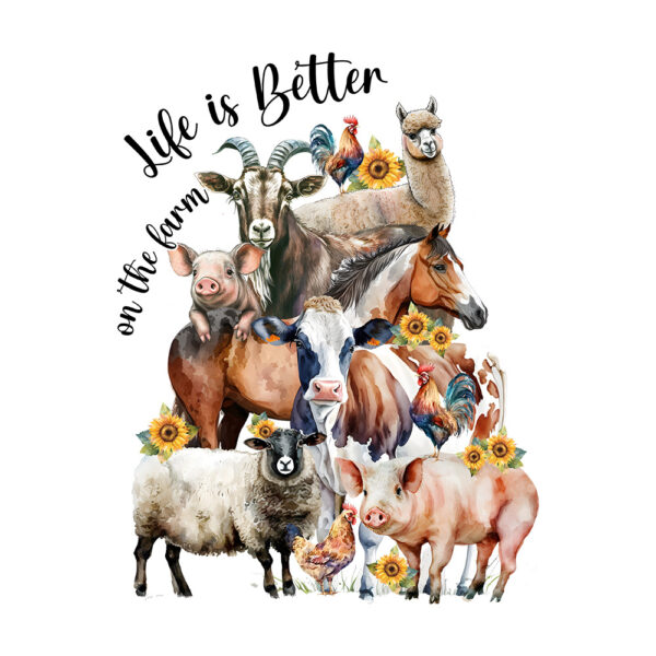 Wholesale Heat Transfer Printing Factory Specializes in Cross-Border Supply of Farm Animals Such as Chickens, Pigs, Sheep, Horses, and Flowers, Heat Transfer Stickers, Custom-Made, In-Stock