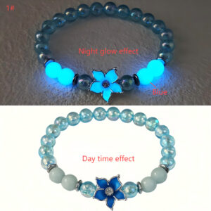1#Blue beads + blue light