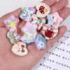 Wholesale Cartoon animal flower love pentagram butterfly acrylic beads