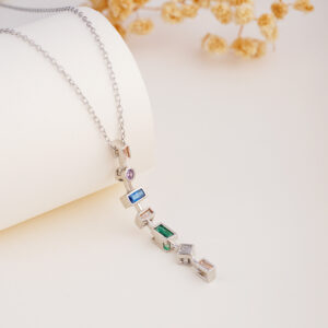 Geometric squares steel color a1944