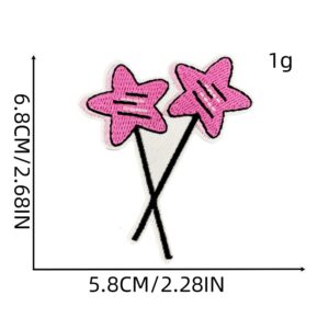 Star magic wand cloth sticker 3#