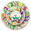 Wholesale 50 pieces of fruit and vegetable stickers graffiti cute cartoon book stickers
