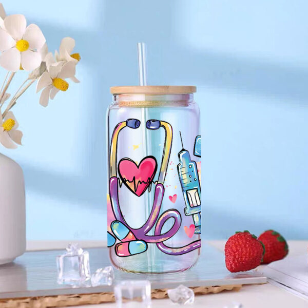 Wholesale UV Transfer Paste Glass Crystal Label Crystal Paste 16OZ UV DTF WRAPS 23cmX11cm