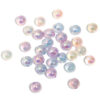 Wholesale 10pcs 12mm luminous fine glitter glass Acrylic Beads