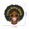 Wholesale Cartoon Black Girl Embroidered Patch