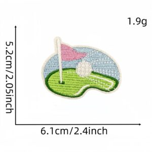 Pink golf cloth stickers 10 #