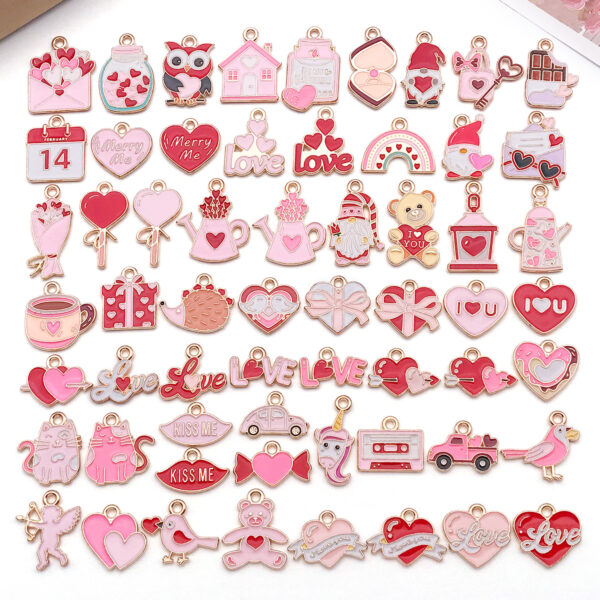 Wholesale Valentine's Day Love Variety Cartoon Jewelry Accessories Pendant