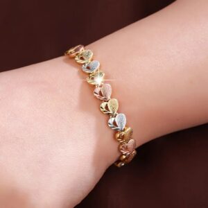 Love half hollow bracelet-one to one color