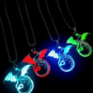 Wholesale Peripherals Flying Dragon Luminous Necklace