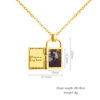 Wholesale DIY engraved color printing can open photo frame necklace