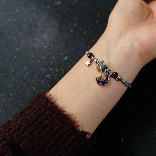 Wholesale Dream Planet Cosmic Bracelet Actress Star Moon Pair of Student Girlfriend Bracelet