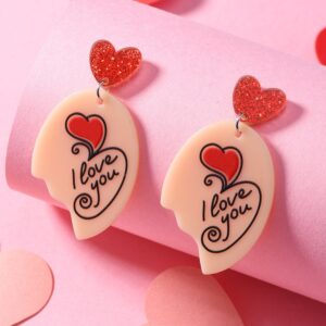 I love you earrings