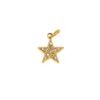 Wholesale Golden seahorse bow tie five-inted star denim boots pendant
